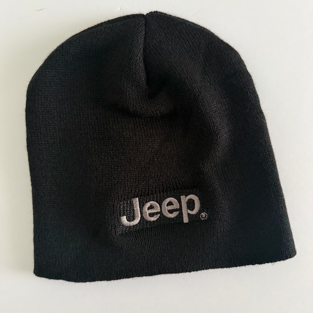 Cap America Jeep Embroidered‎ Black Beanie Made In USA Fits All NEW